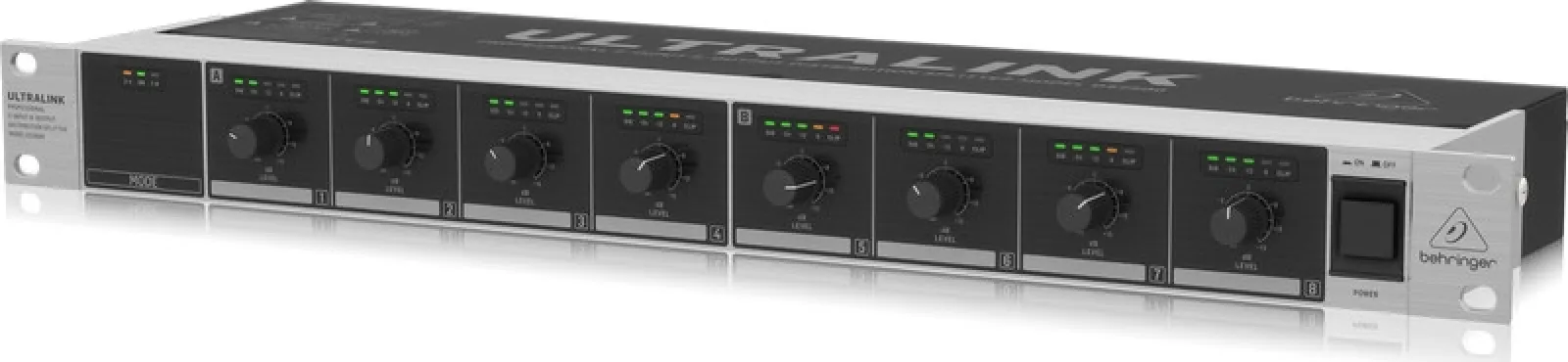 Behringer DS2800 jelelosztó 2 bemenet 8 kimenet