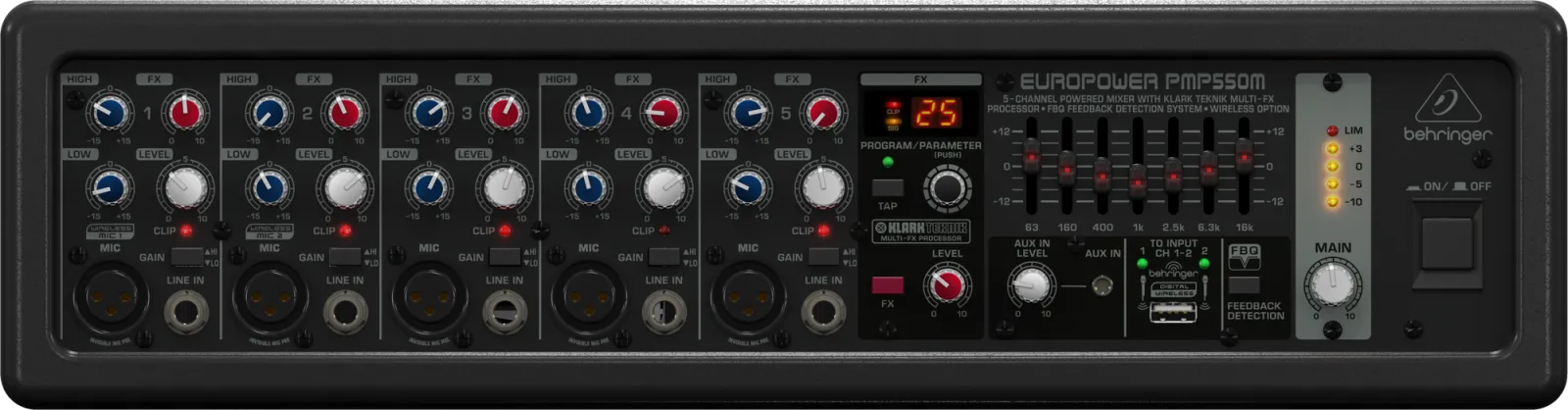 Behringer EUROPOWER PMP550M Mixer Amplifier