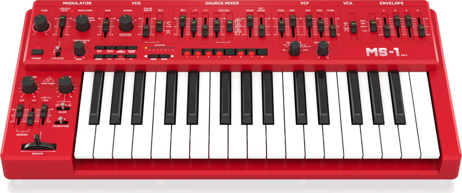 Behringer MS-1 MKII Red Analog Synthesizer