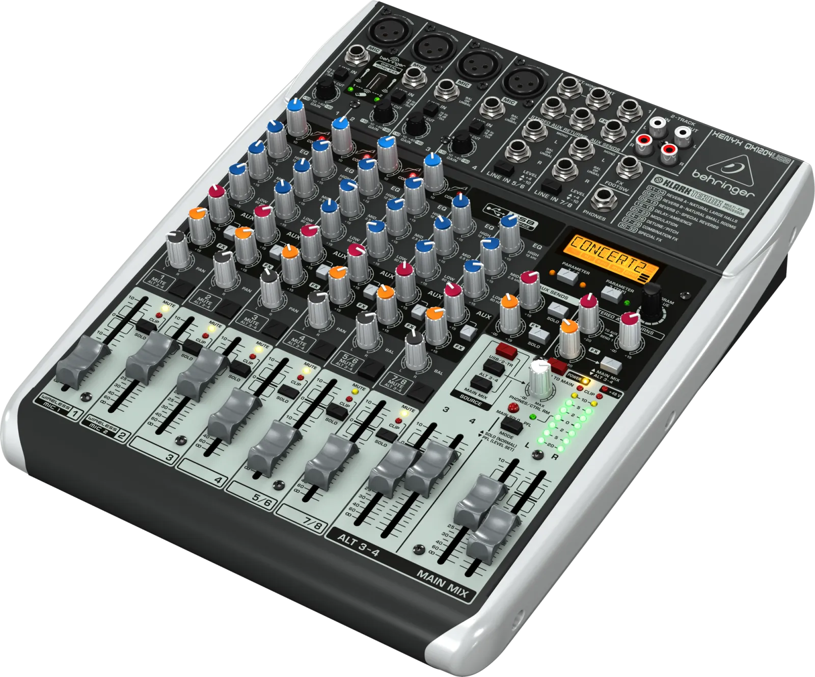 Behringer XENYX QX1204USB Mixer with USB Connector