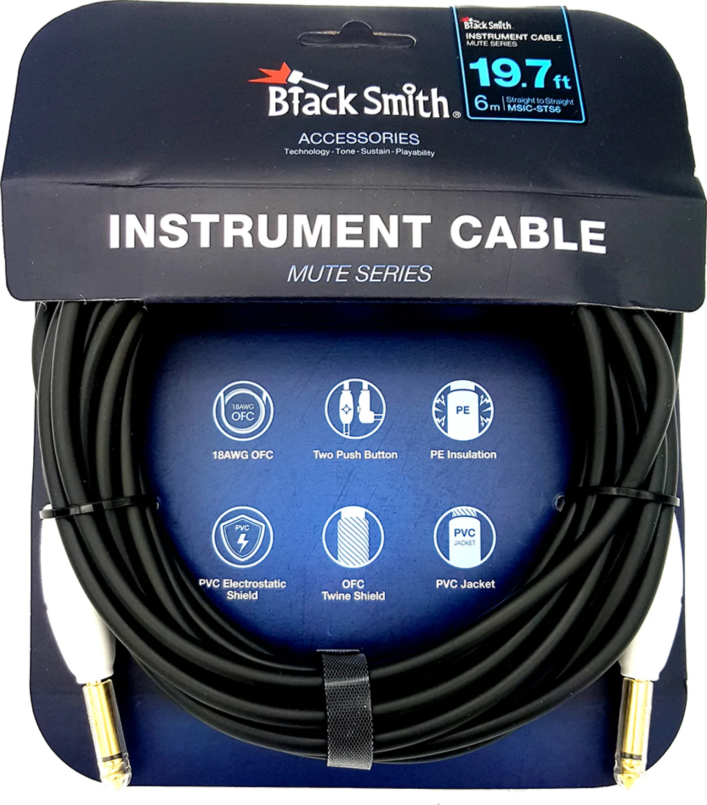 BlackSmith Mute Series Straight Jack 6 m