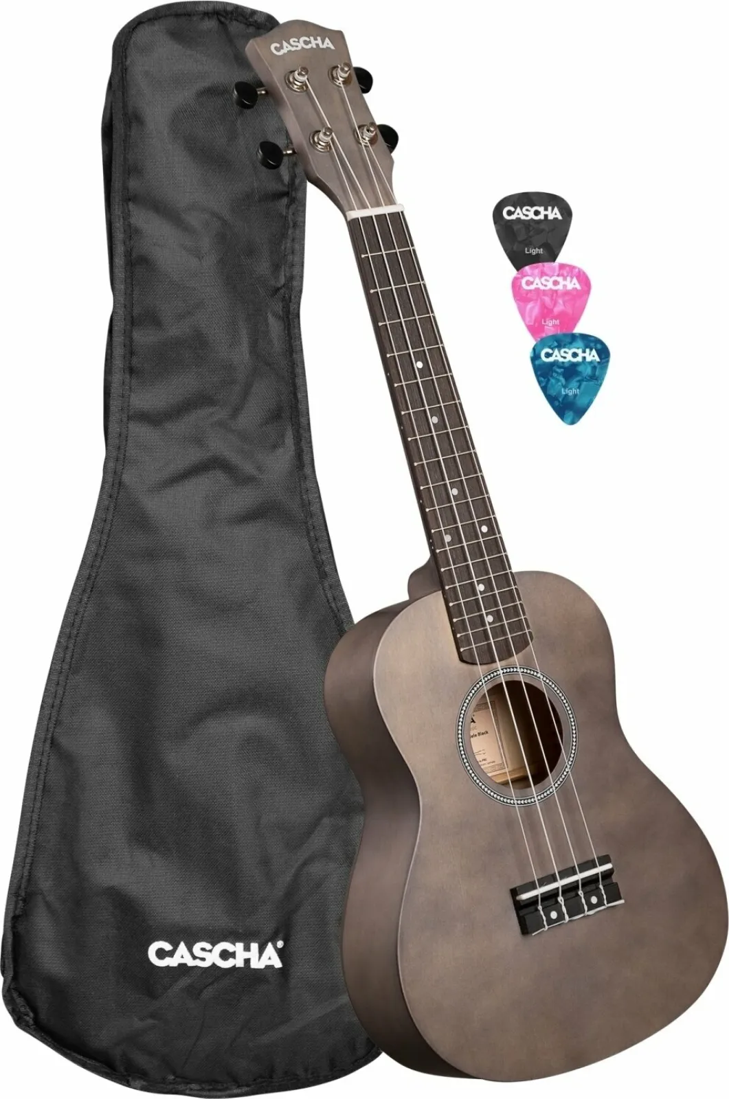 Cascha CUC100 Linden Black Concert Ukulele