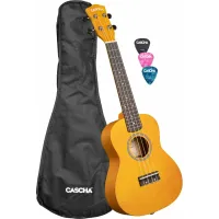 Cascha CUC105 Linden Yellow Concert Ukulele