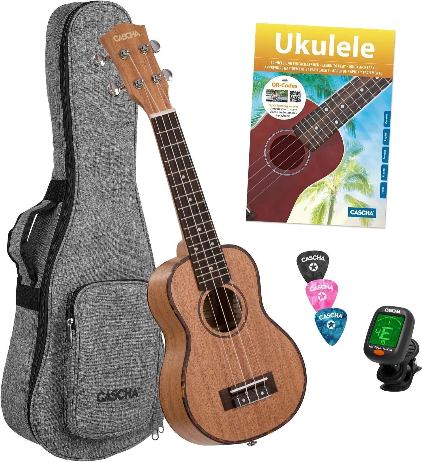 Cascha HH 2027 Premium Natural Soprano Ukulele