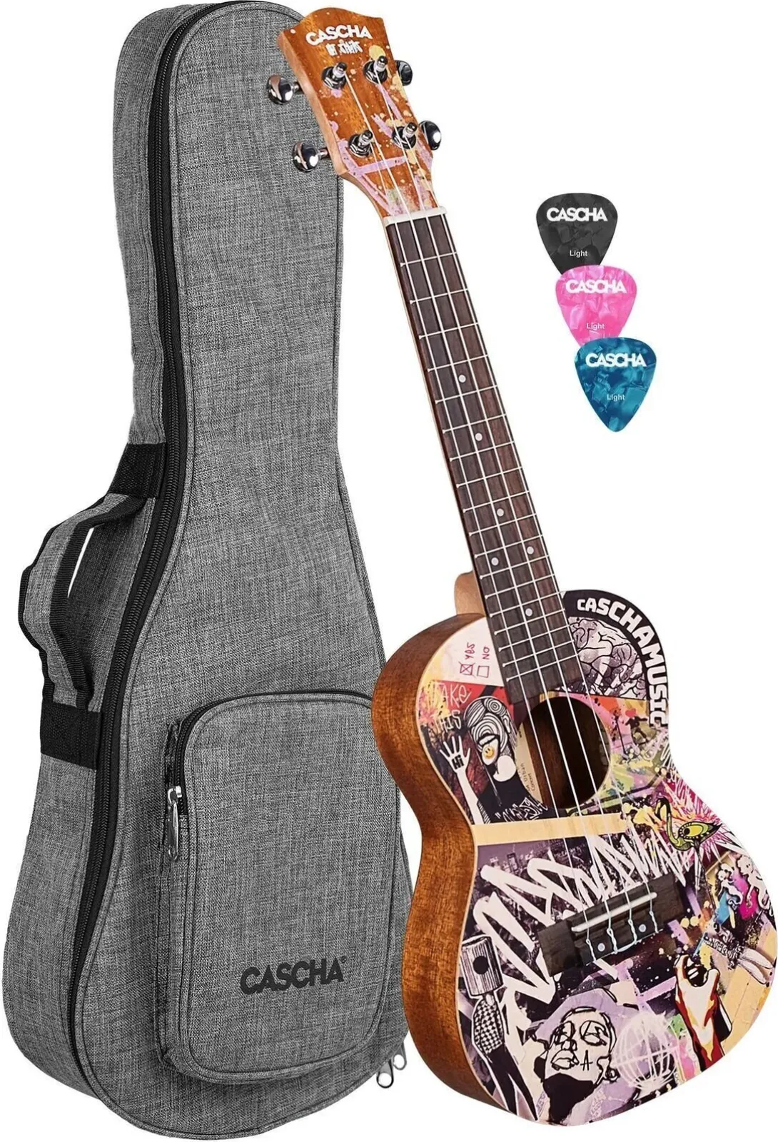 Cascha HH 2604 Art Series Urban Concert Ukulele