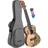 Cascha HH 2606 Art Series Leafy Concert Ukulele