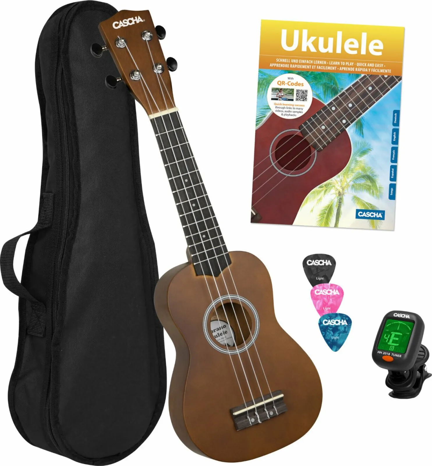 Cascha HH 3956 Brown Soprano Ukulele