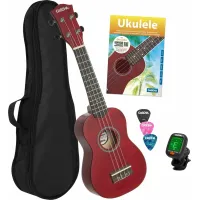 Cascha HH 3970 Red Soprano Ukulele