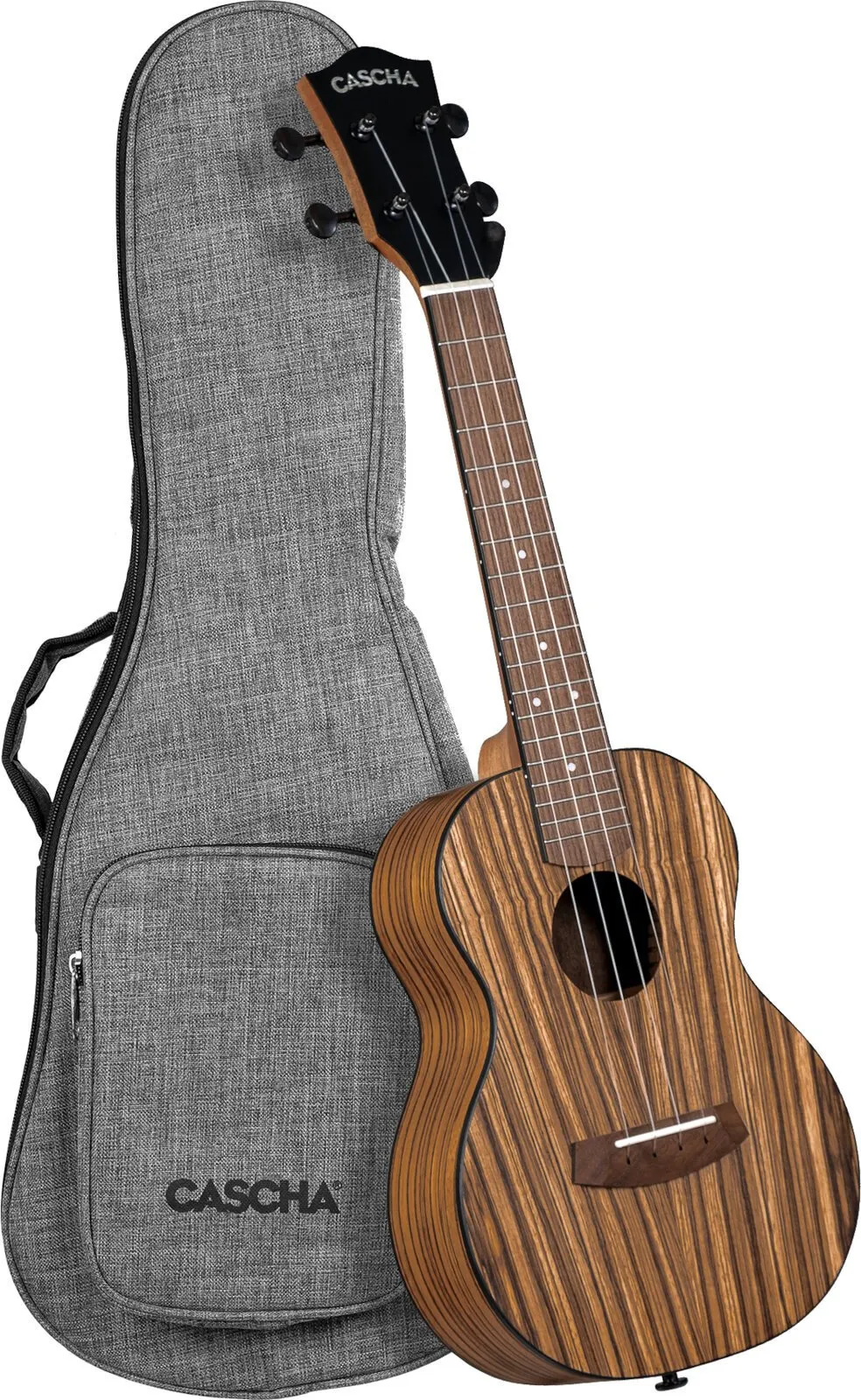 Cascha CUCZW1 Zebra Wood natúr koncert ukulele