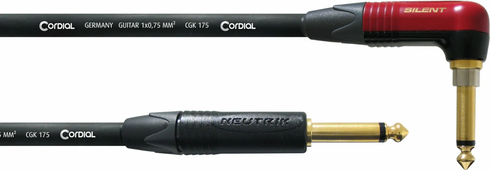 Cordial CSI 6 RP Silent 6 m Straight - Angled Instrument Cable