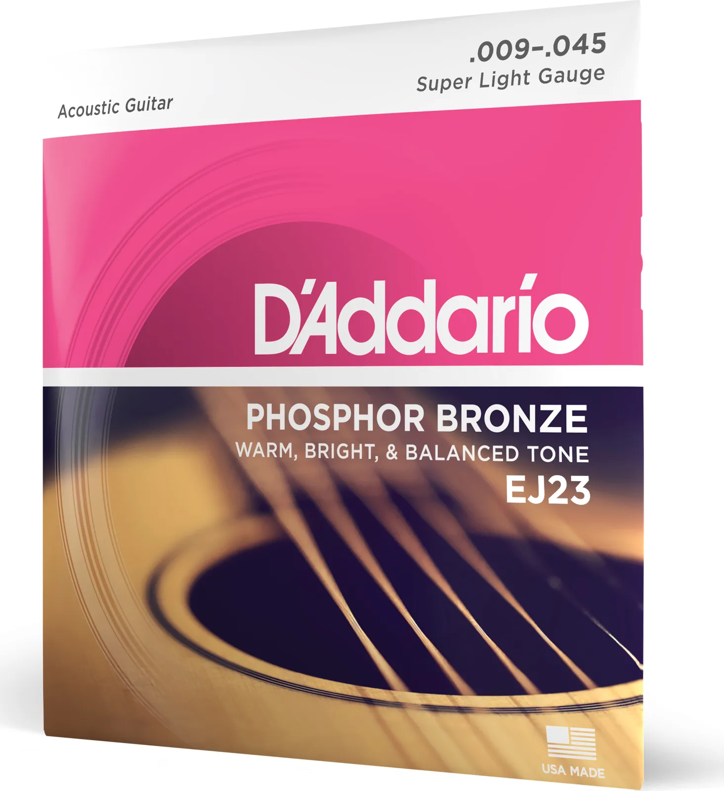 Daddario 9-45 Super Light Phosphor Bronze Acoustic Guitar Strings