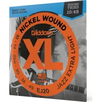 Daddario EJ20 Nickel Wound Electric Guitar Strings Jazz Extra Light 10-49