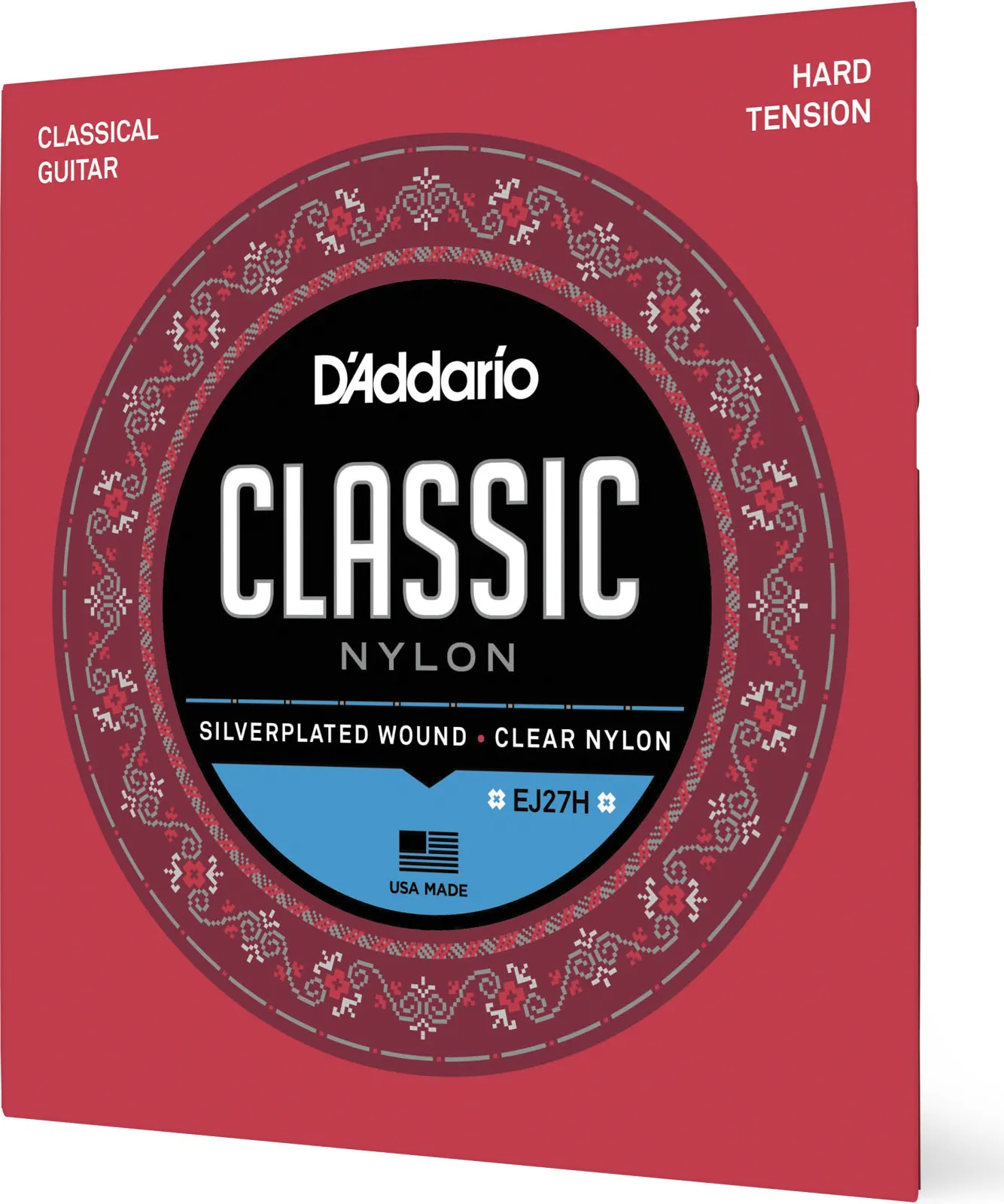 Daddario EJ27H Student Nylon Classical Guitar Strings Hard Tension