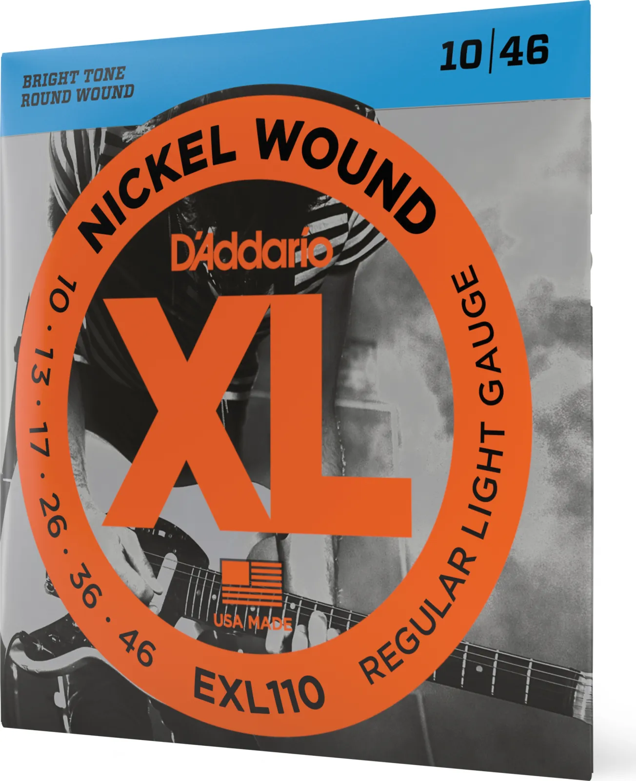 Daddario EXL110 Nickel Wound Electric Guitar Strings Regular Light 10-46