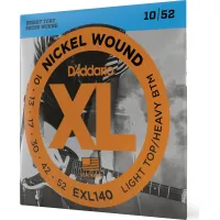Daddario EXL140 Nickel Wound Electric Guitar Strings Light Top/Heavy Bottom 10-52