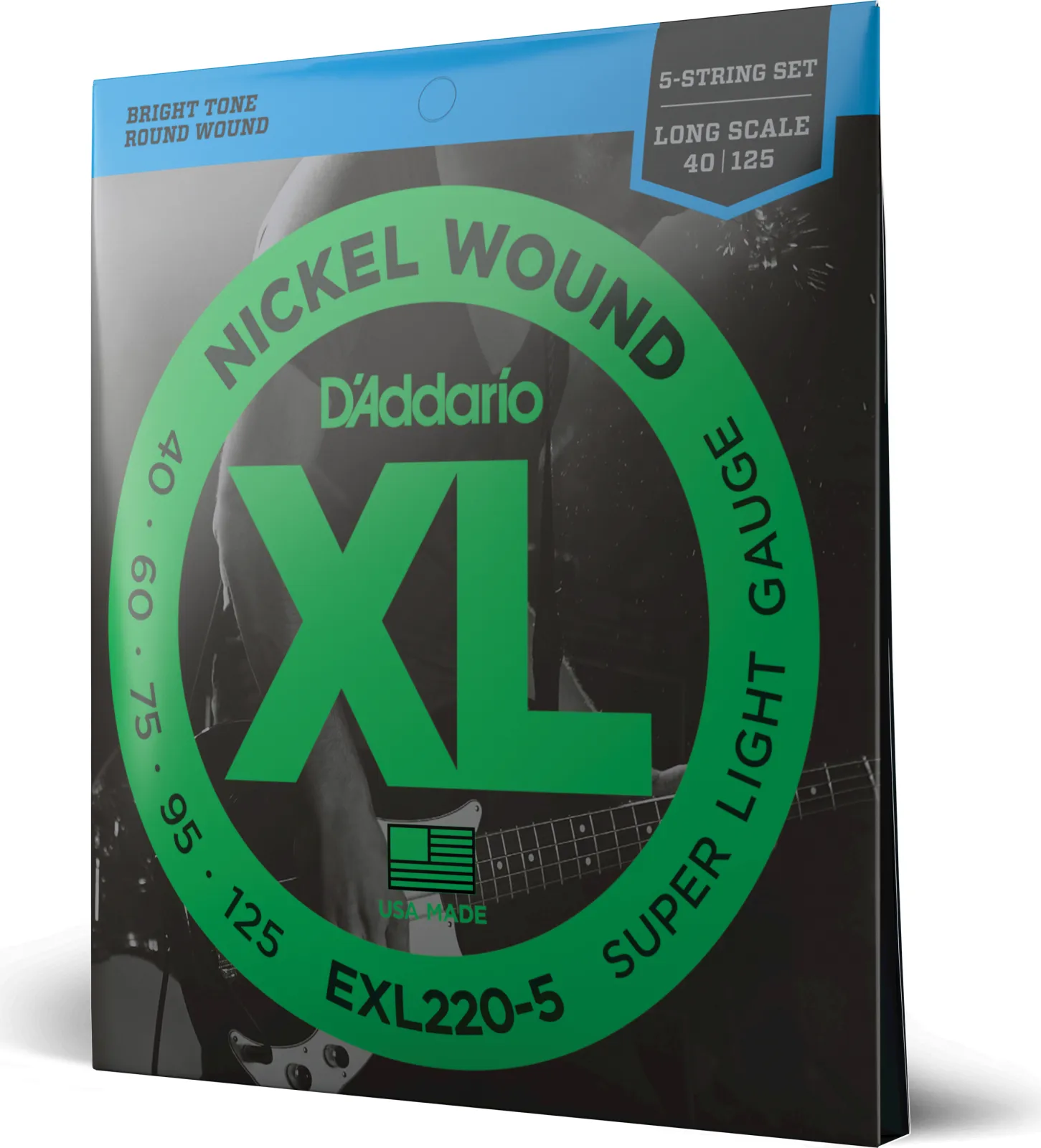 Daddario EXL220-5 5-String Nickel Wound Bass Guitar Strings