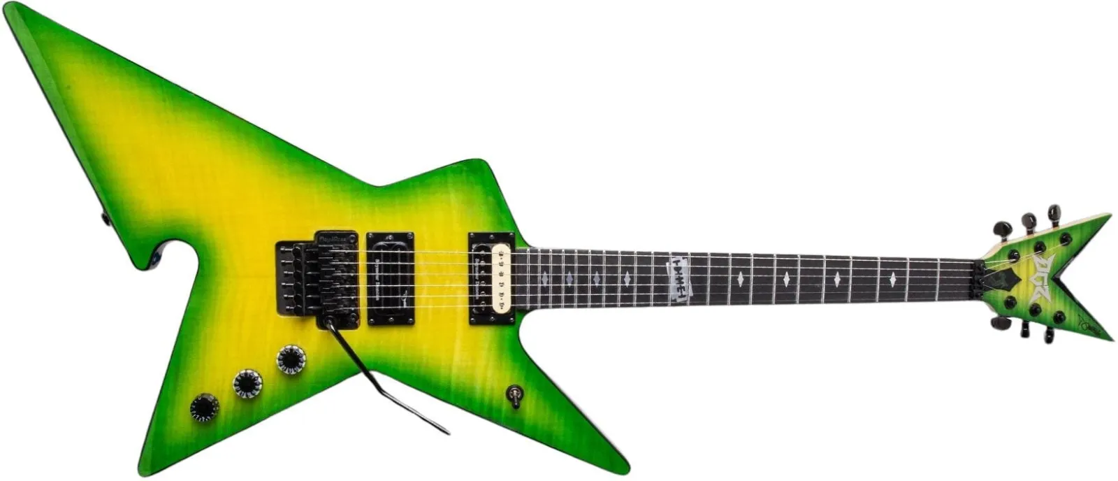 Dime Guitarz CULPRIT DIME SLIME GREEN BURST FLAME