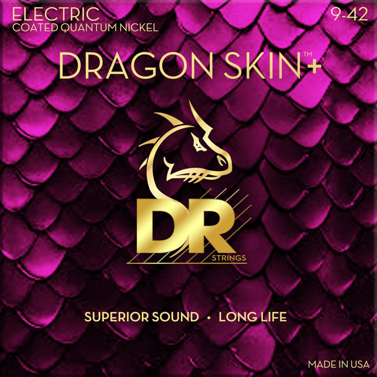 DR Strings Dragon Skin+ Coated Light 3 Pack elektromos gitár húr