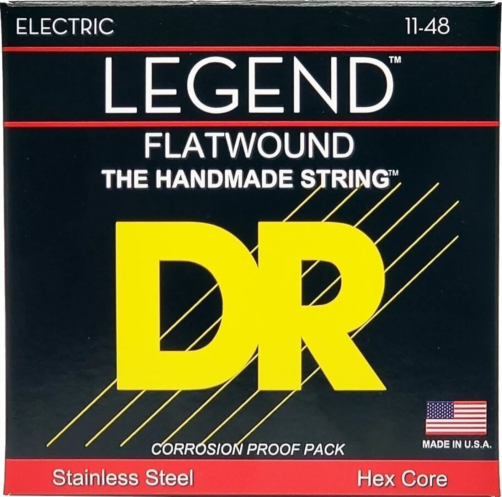 DR Strings Legend Flatwound Light 11-48 Electric Guitar Strings