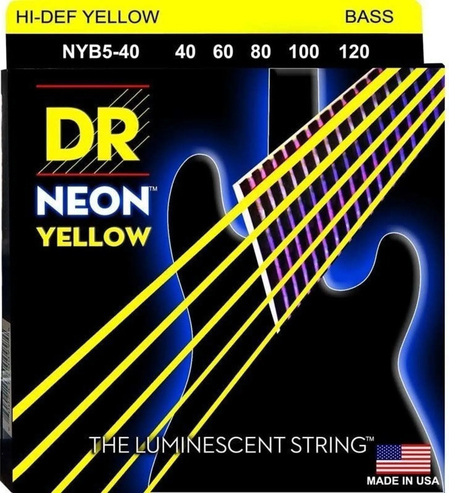 DR Strings NYB5-40 5-String Bass Guitar Strings