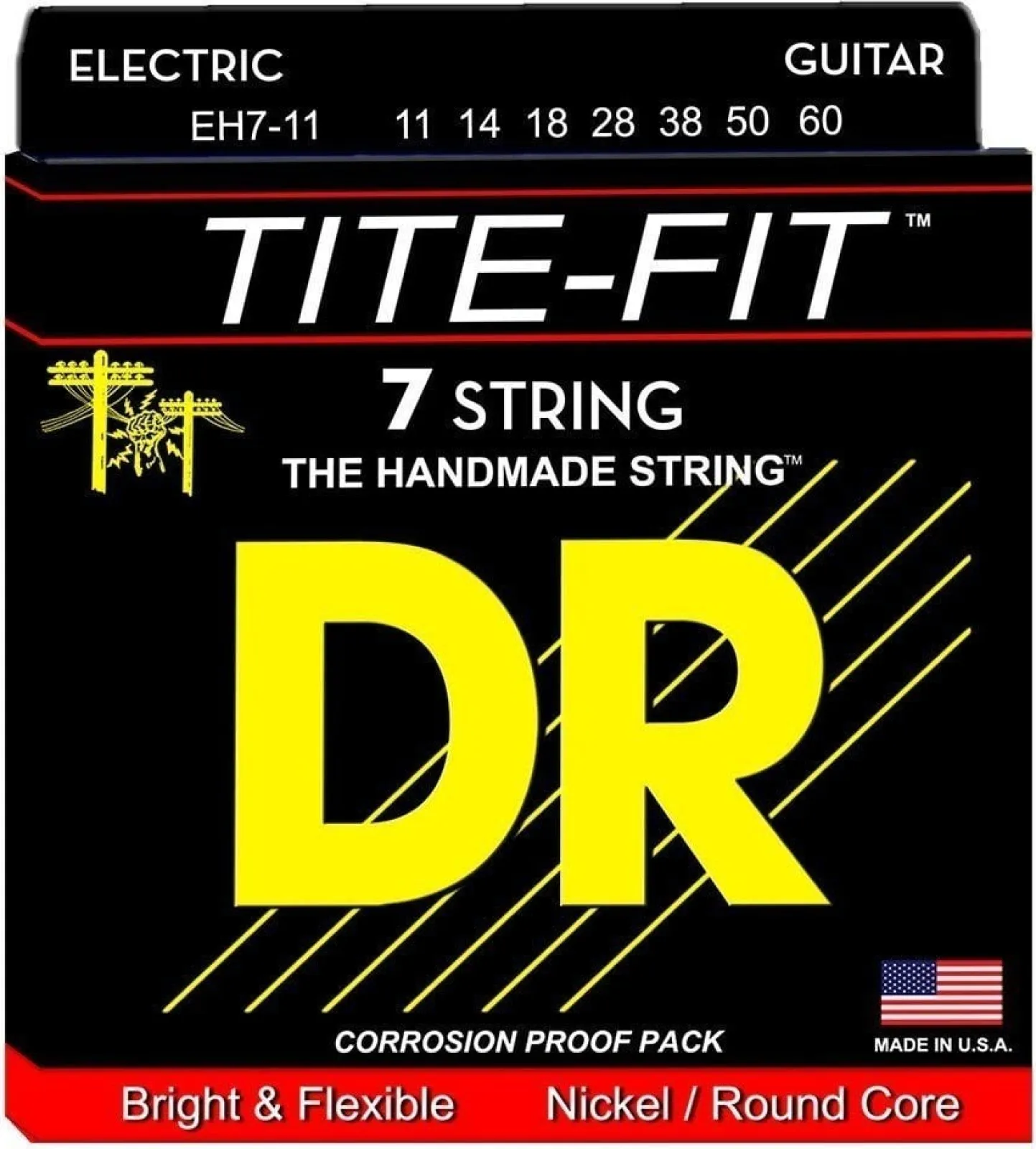 DR Strings Tite-Fit EH7-11 Electric Guitar Strings