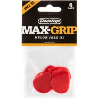 Dunlop 471P3N Nylon Max Grip Jazz III Player Pack Red Pengető