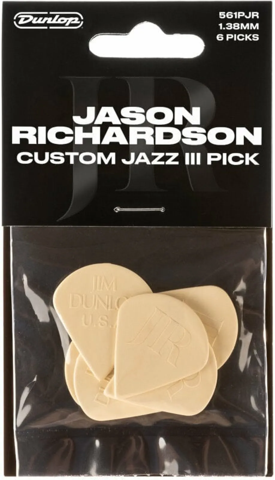 Dunlop Jason Richardson Custom Jazz III 6 Pack Picks
