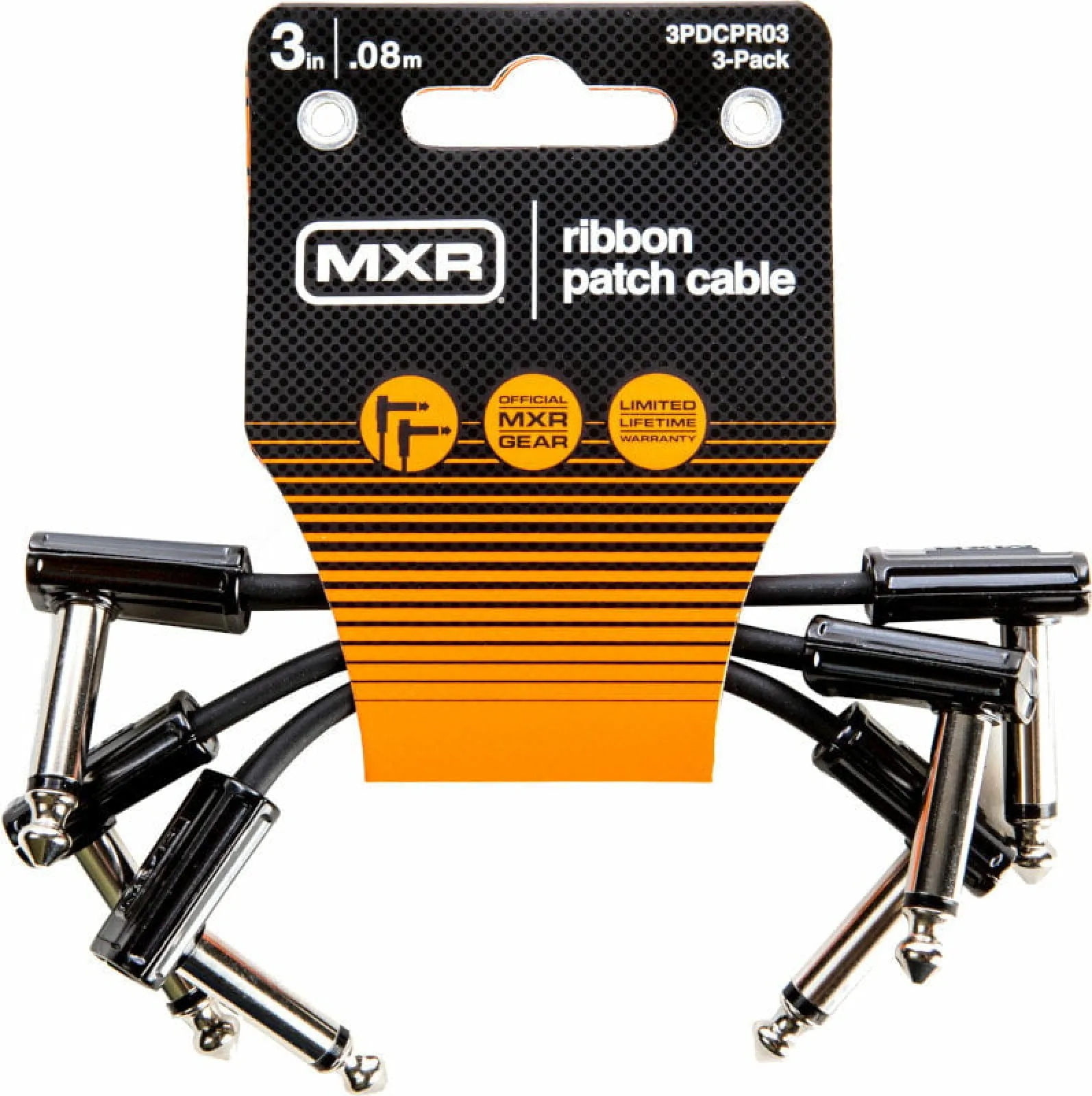 Dunlop MXR 3PDCPR03 Pipa Patch Kábel 3-as Csomag