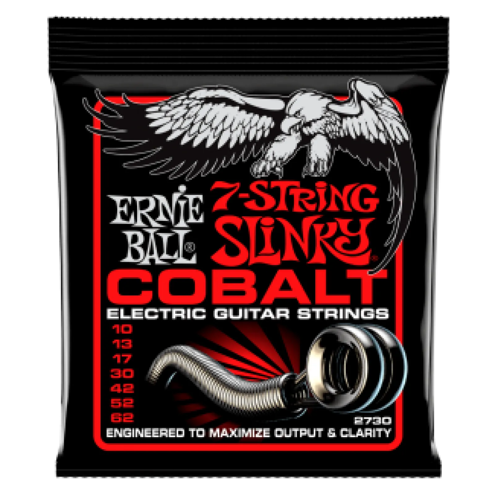 Ernie Ball Cobalt 7 Skinny Top Heavy Bottom Slinky 10-62