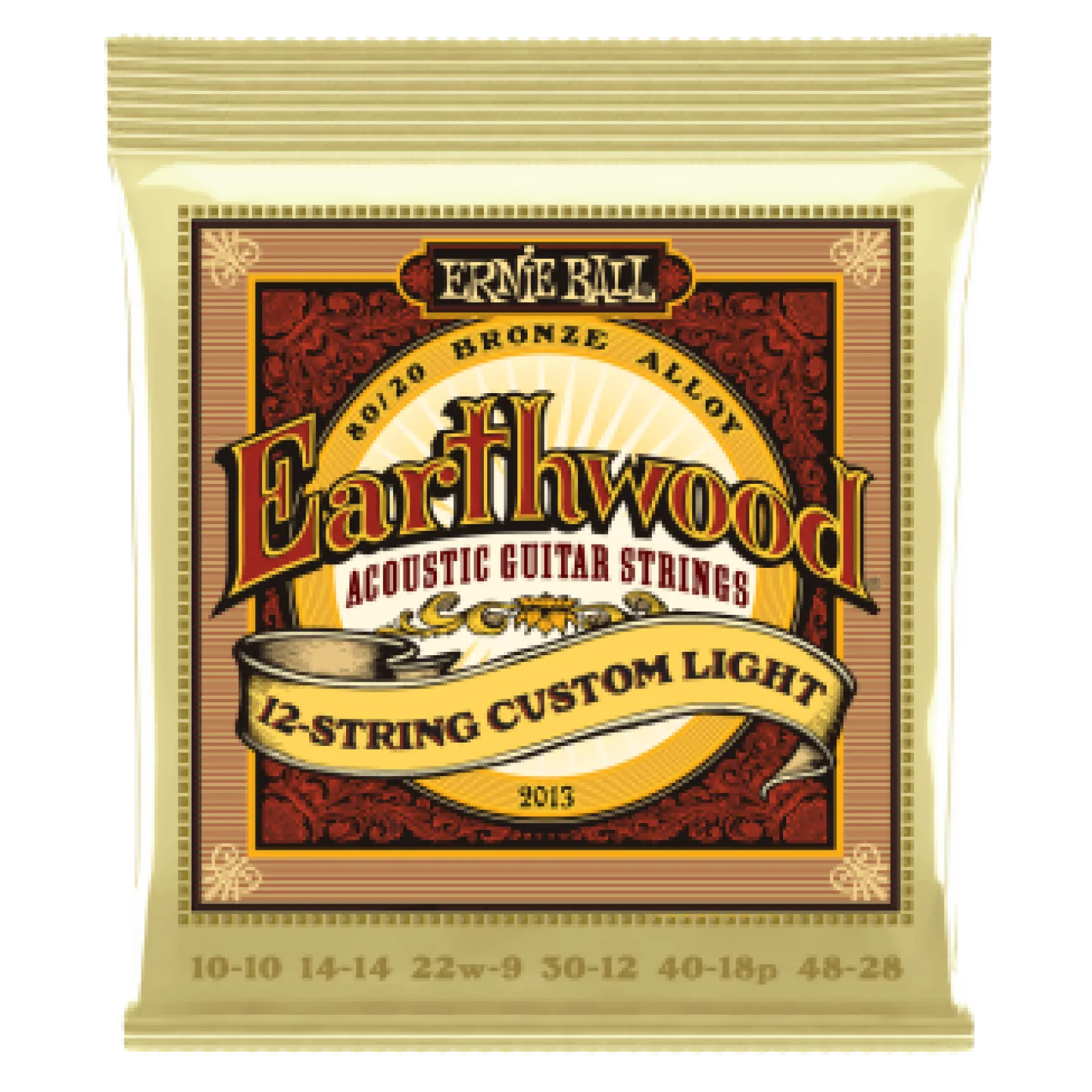 Ernie Ball EARTHWOOD BRONZE 12 STRING Custom Light 10-48