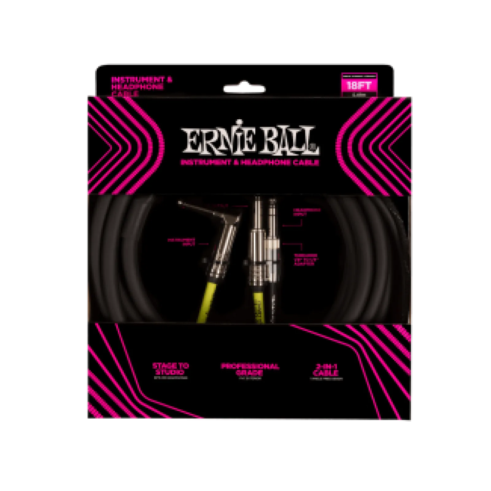 Ernie Ball Instrument - Headphone Combo Cable