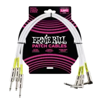Ernie Ball Ernie Ball Patch Kábel 46cm Fehér