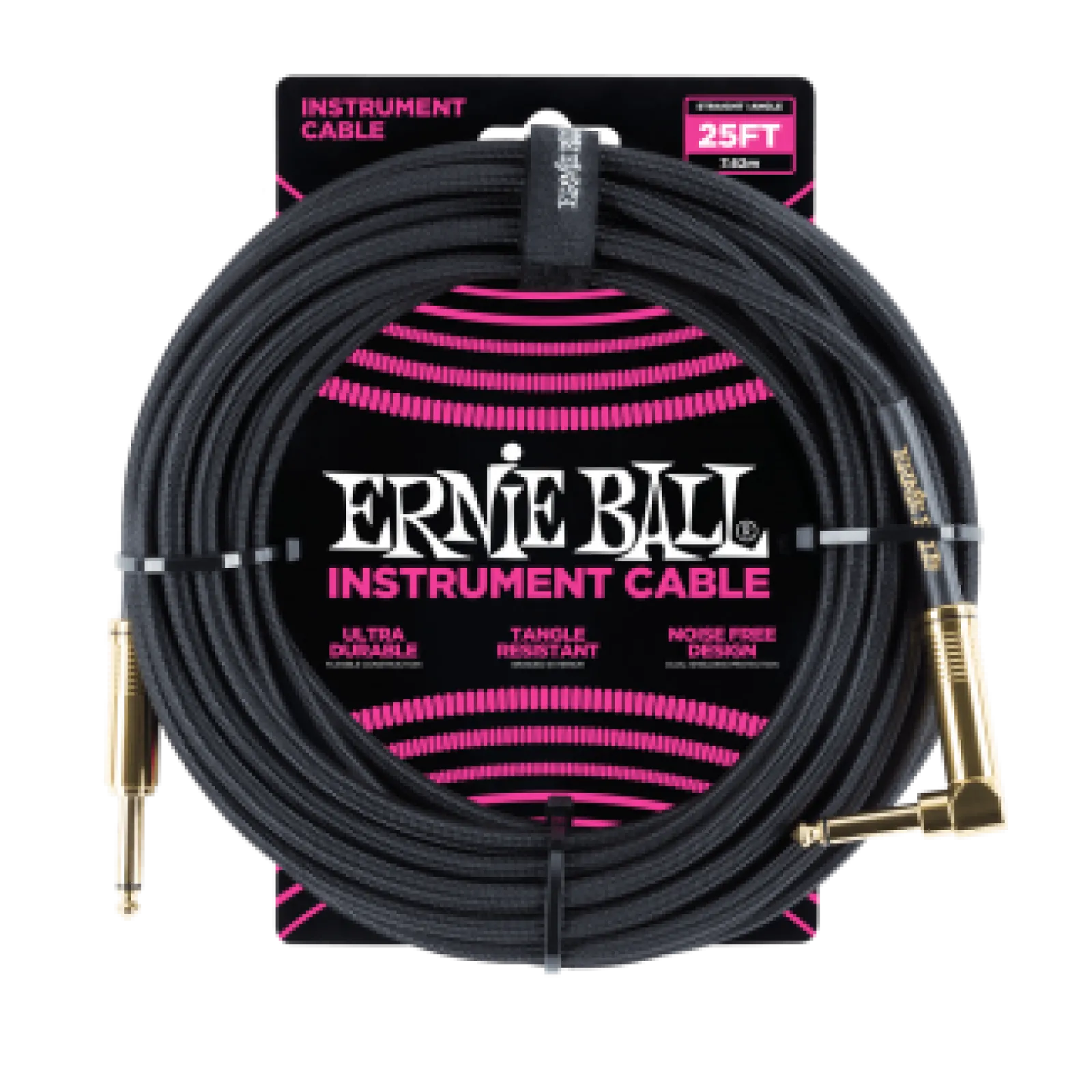 Ernie Ball Szövetkábel Fekete