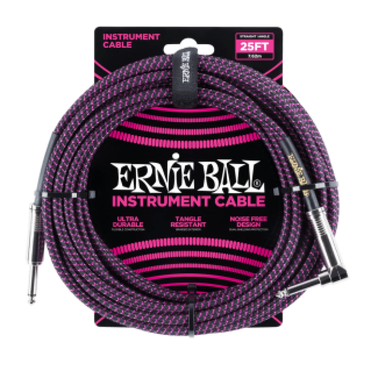 Ernie Ball Fabric Cable Black/Purple