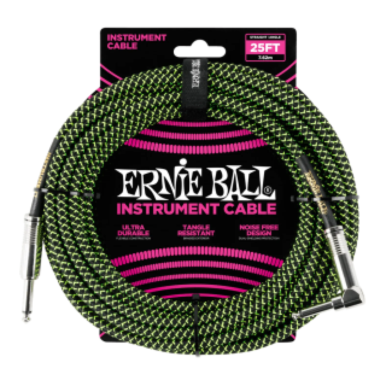 Ernie Ball Fabric Cable Black/Green