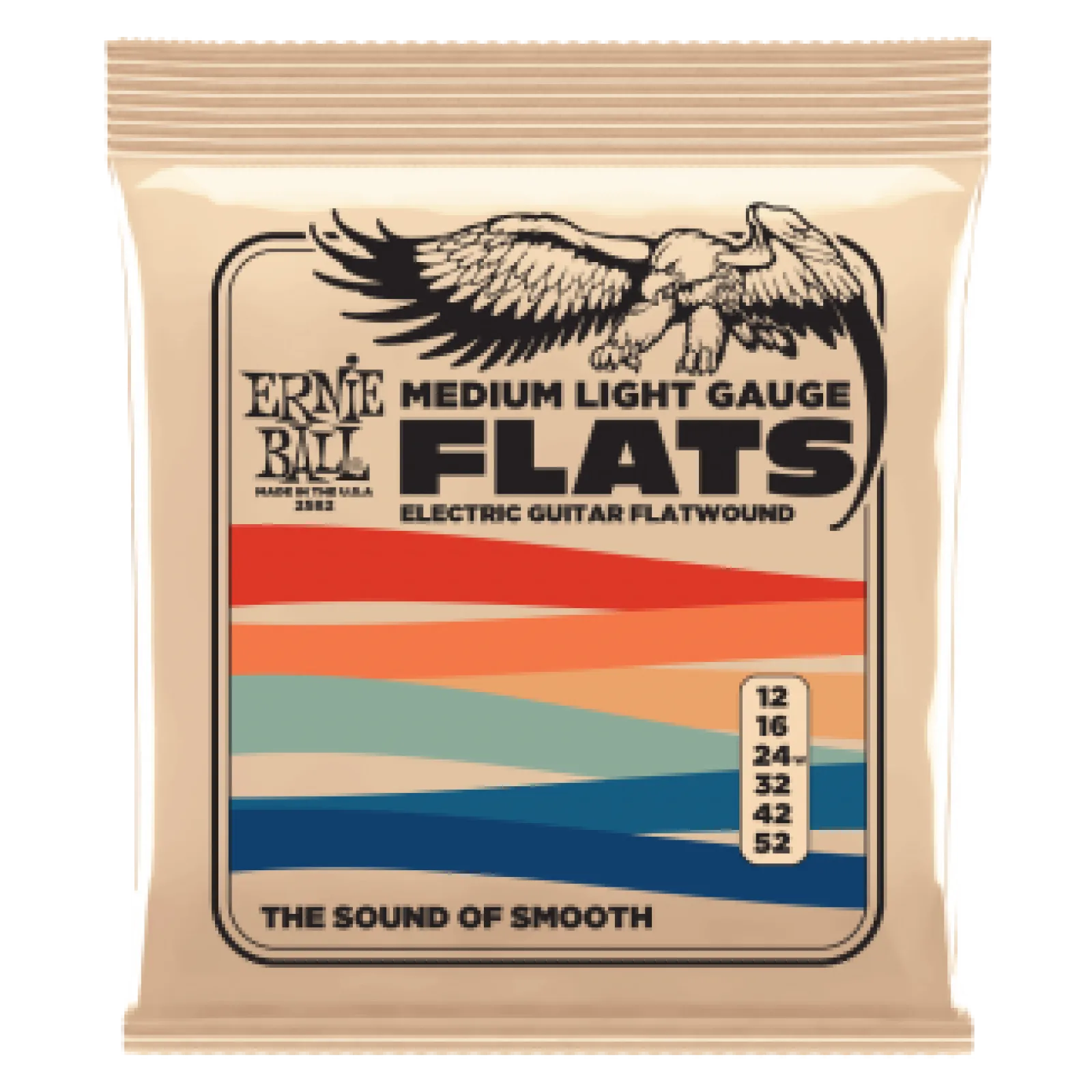 Ernie Ball FlatWound Electric Strings Medium Light 12-52