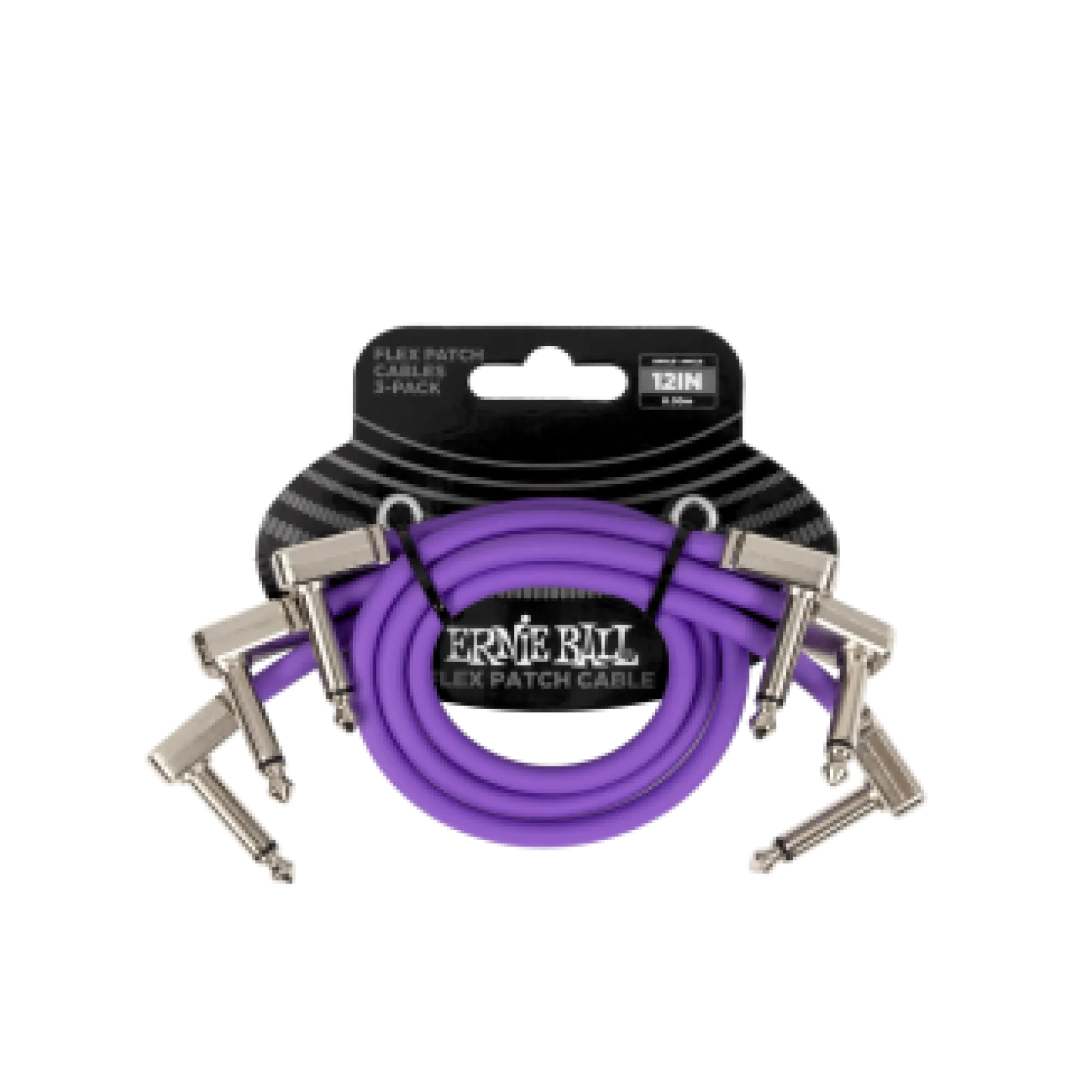 Ernie Ball Flex Patch Kábel 30cm 3 Pack Purple