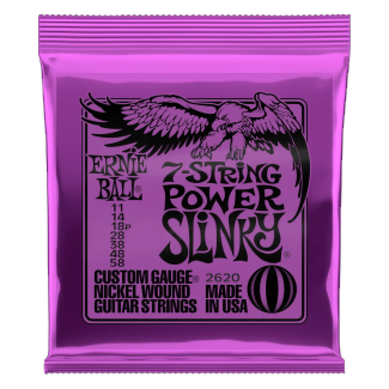 Ernie Ball Nickel Wound 7-string Power Slinky 11-58