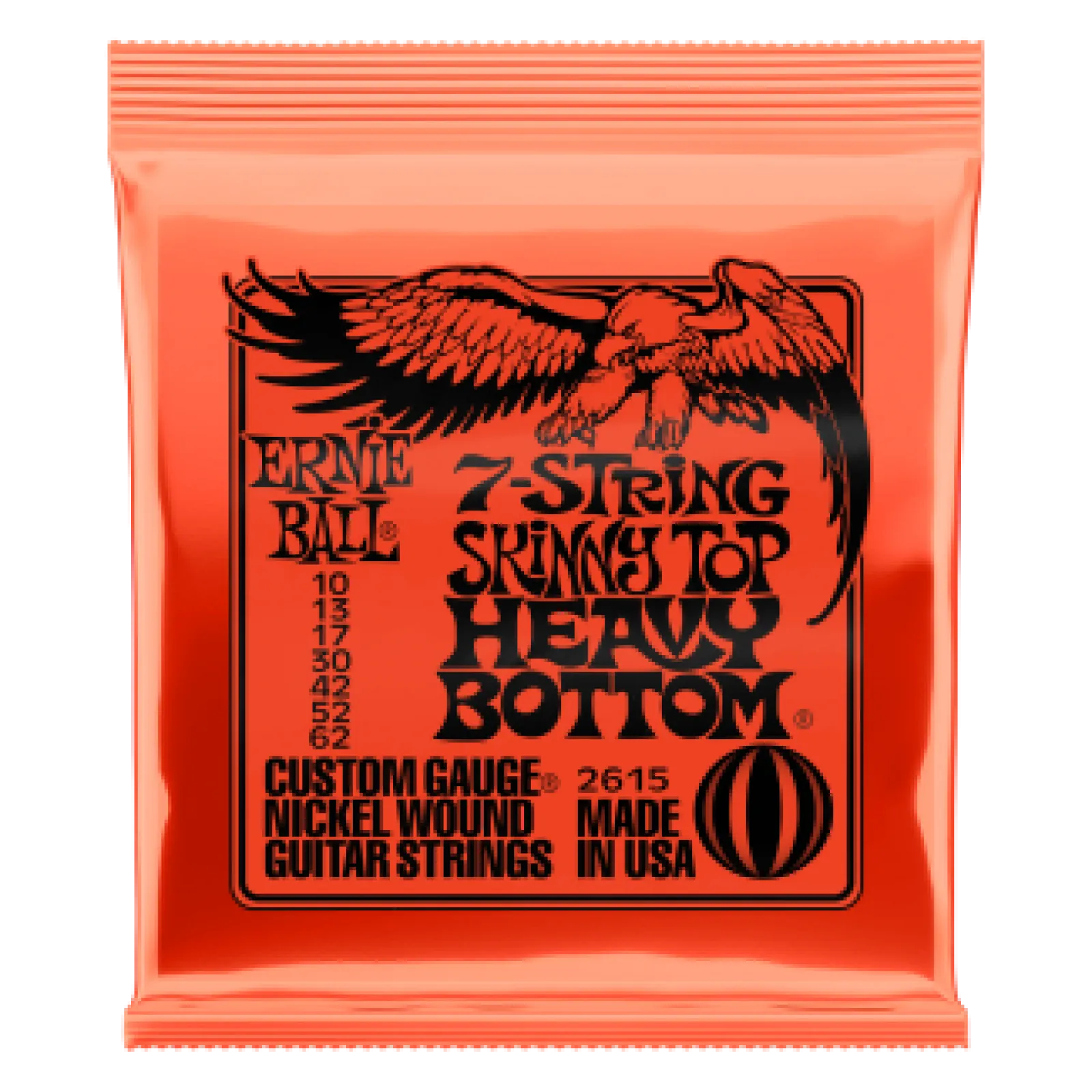 Ernie Ball Nickel Wound 7-string Skinny Top Heavy Bottom Slinky 10-62
