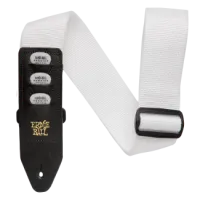 Ernie Ball Plectrum Holder Canvas Strap White