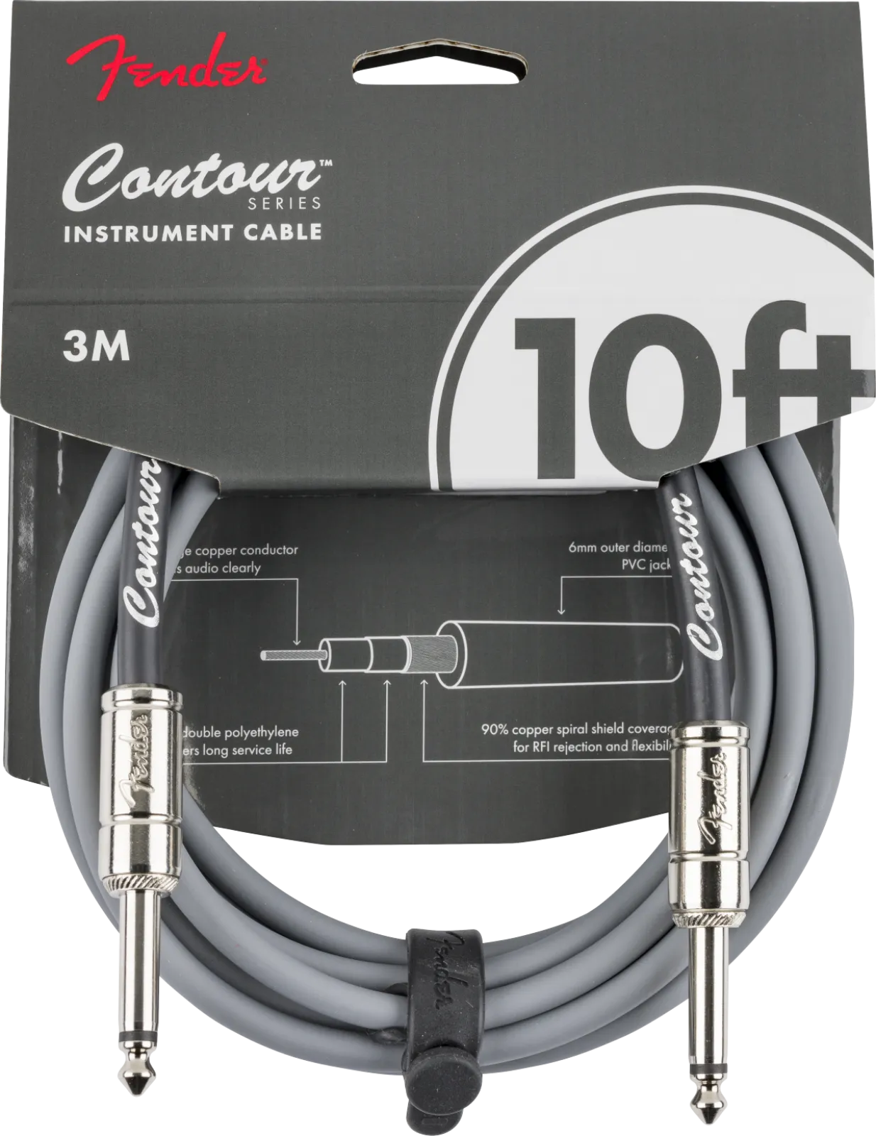 Fender Contour Sorozat Hangszerek Kábelei 3 m