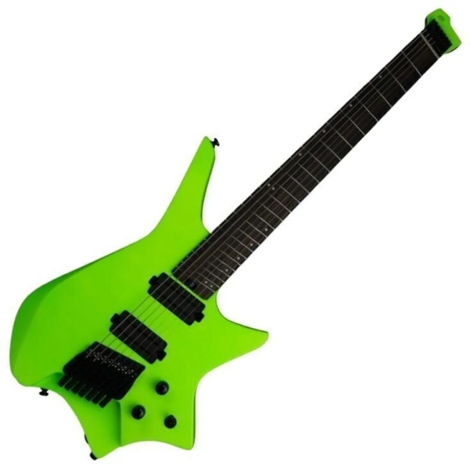  HILS Guitars HZ7 NEXT Neon Green Headless Guitar 