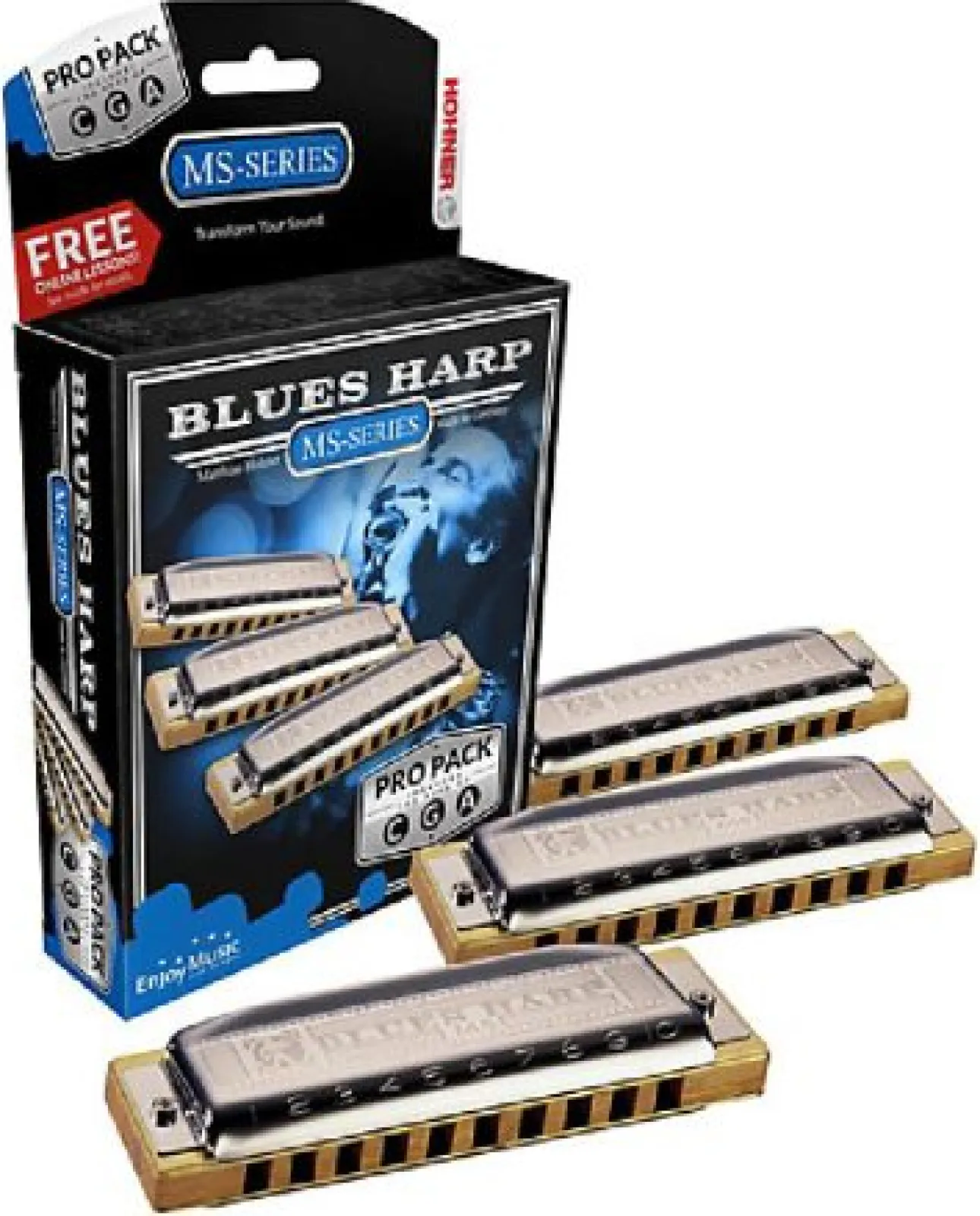 Hohner Blues Harp Pro-Pack szájharmonika szett (CGA)