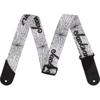 Jackson Cracked Mirror Straps White guitar strap