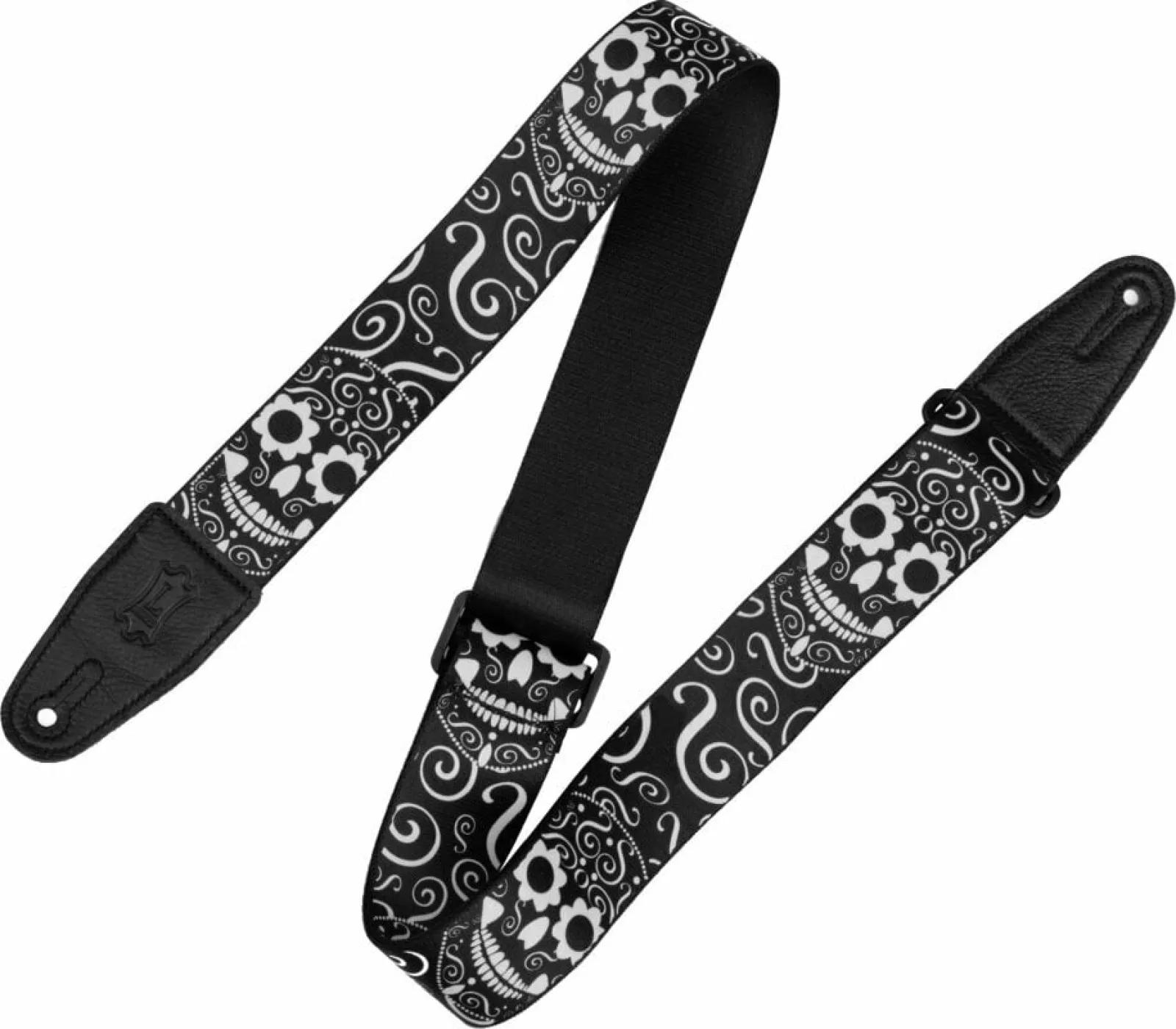 Levy's Calaca Textil gitár heveder Skulls