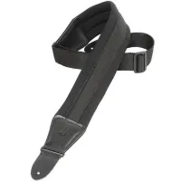 Levy'#pove#s Comfort 3.25 Textile Guitar Strap Black