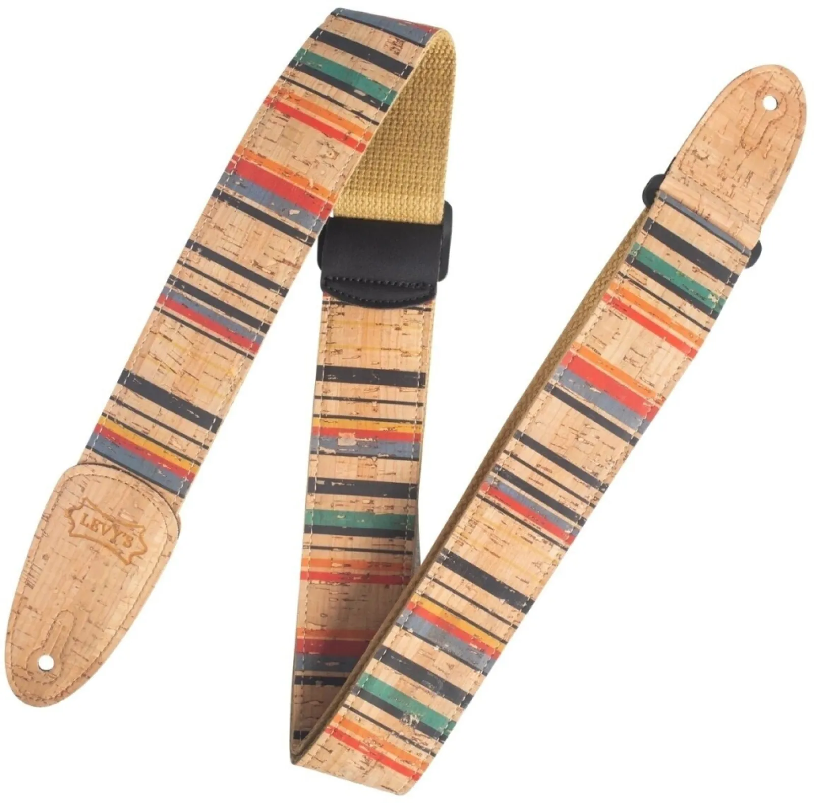 Levy's Cork Textile Guitar Strap Nantucket