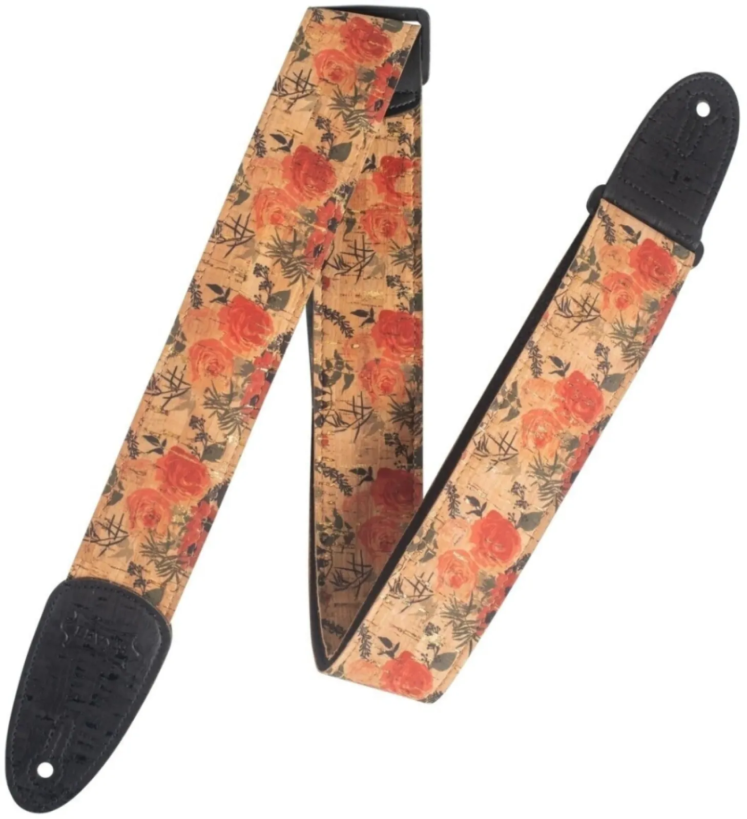 Levy's Cork Textile Guitar Strap Wildflower
