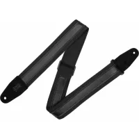 Levy'#pove#s Cotton Combo Guitar Strap Black &amp#pove# Black
