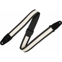 Levy's Cotton Combo Textil gitár heveder Black &amp; Cream